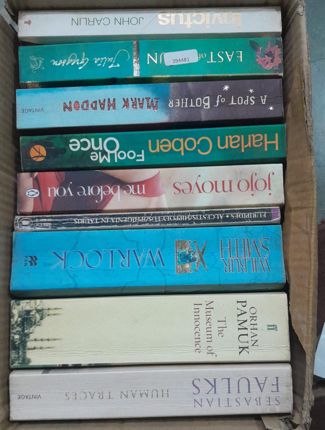 Adult Pre-Loved Books Box- 10 Books (Used-Good) (Box No. 608)
