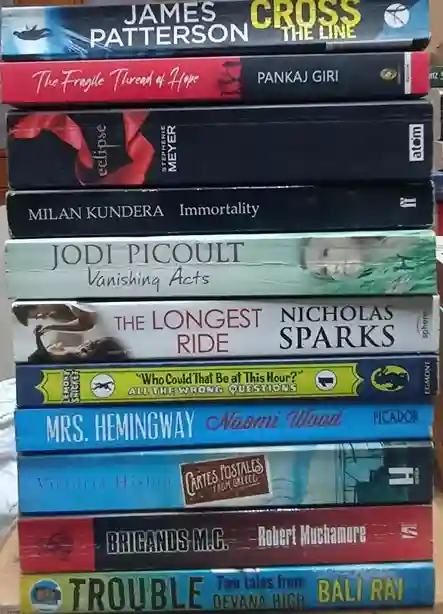 Adult Pre-Loved Books Box- 10 Books (Used-Good) (Box No. 517)