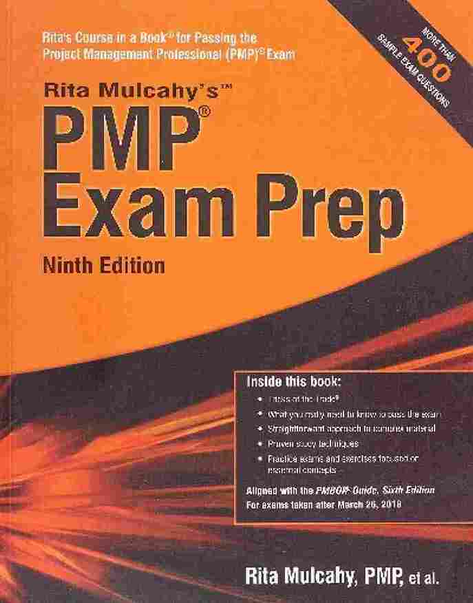 PMP Exam Prep: Accelerated Learning to Pass the Project Management Professional Exam, 9th Edition (Paperback) - Rita Mulcahy