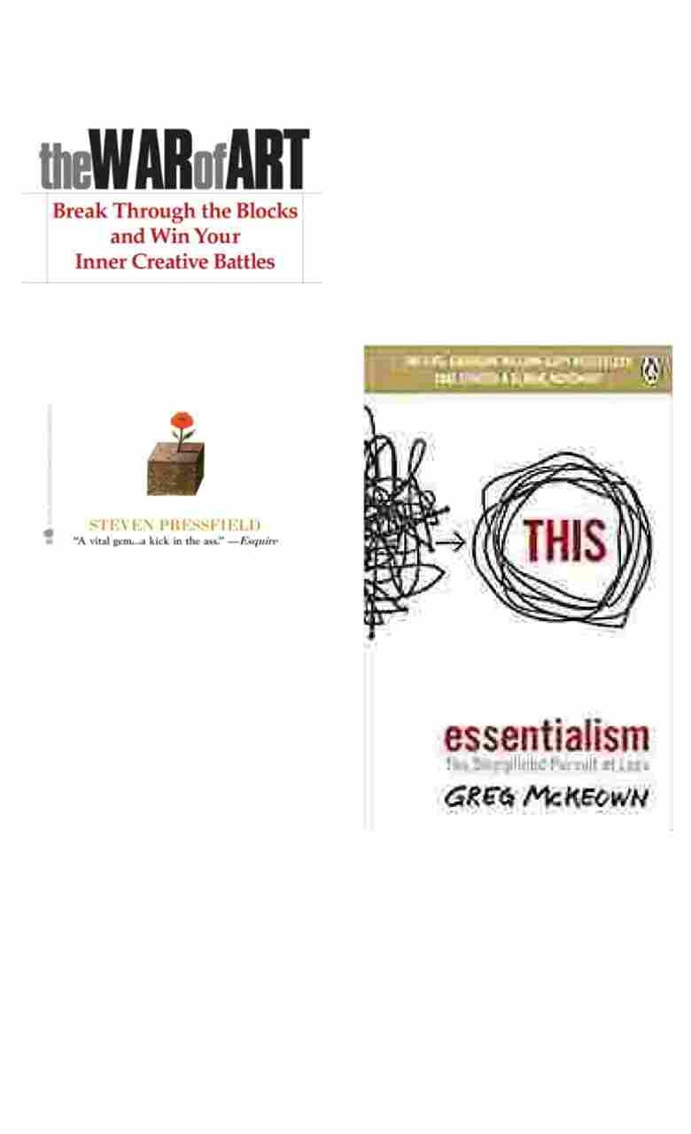 (COMBO PACK) War Of Art + Essentialism (Paperback)