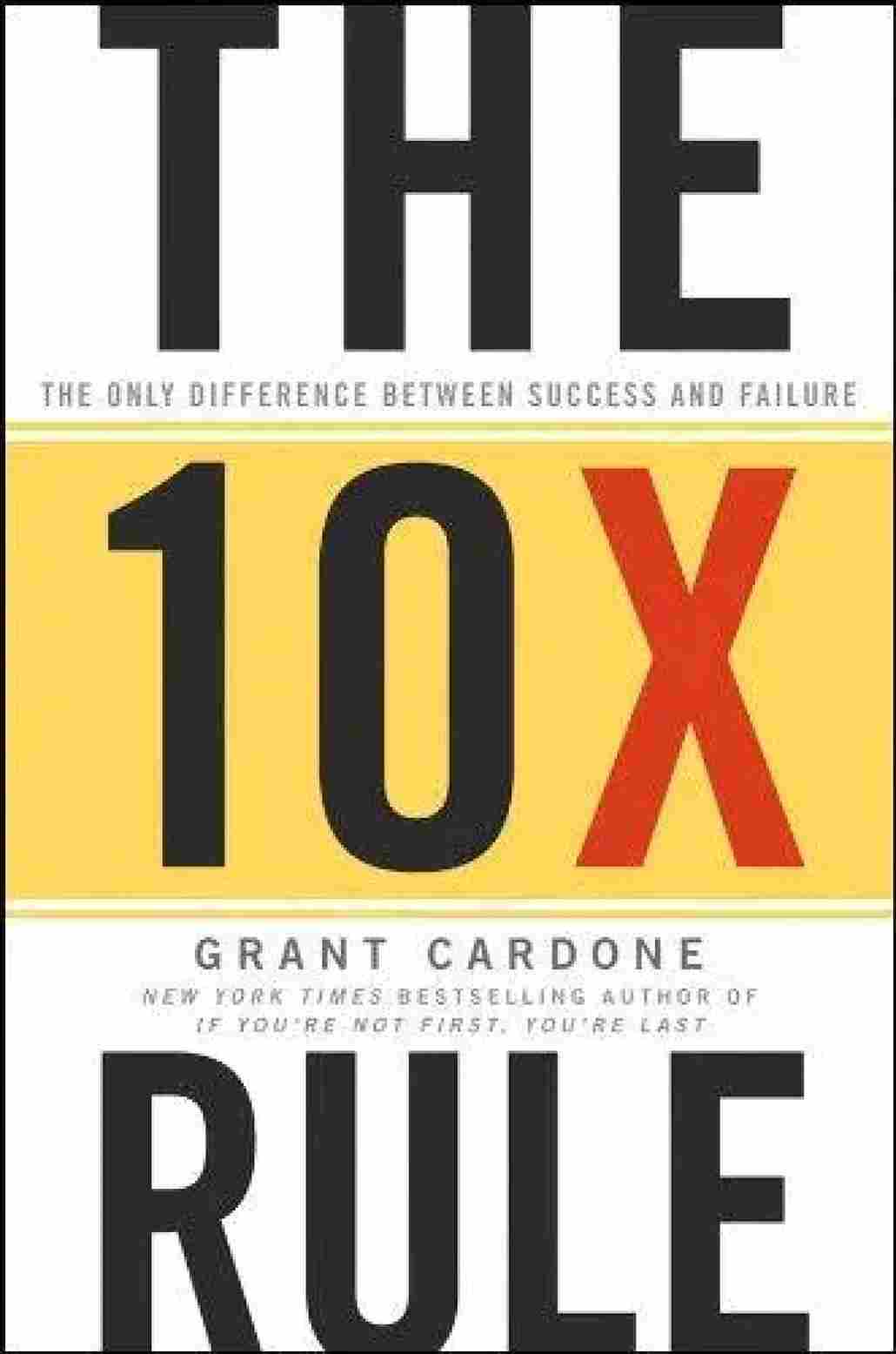 The 10X Rule (Paperback) - Grant Cardone - 99BooksStore